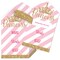 Big Dot of Happiness Little Princess Crown - Pink & Gold Baby Shower Game Pickle Cards - Conversation Starters Pull Tabs - Set of 12